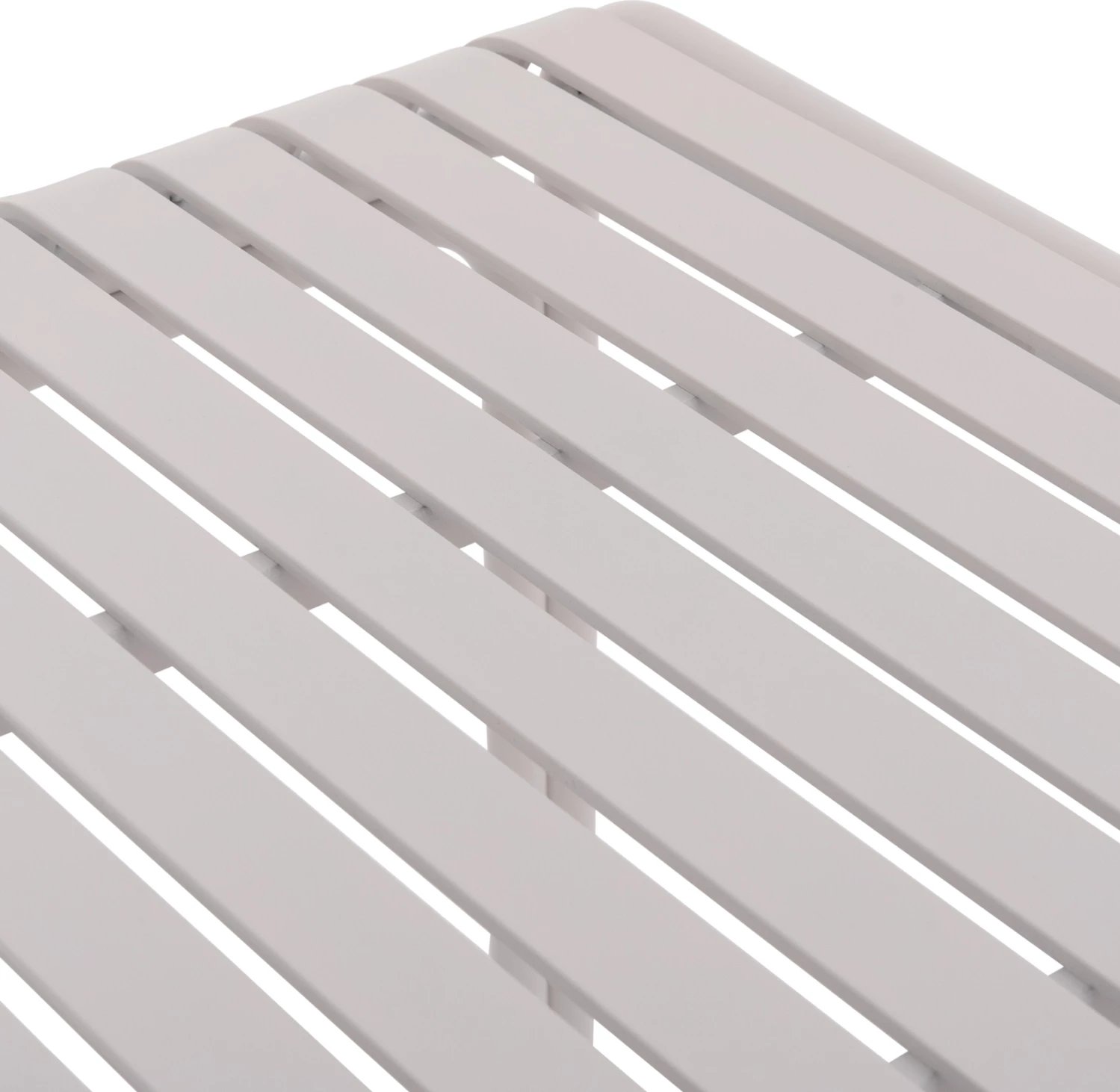 Tavolinë katrore alumini për jashtë, ngjyrë e bardhë, RACHEL FH6338.02, 80x80x75cm