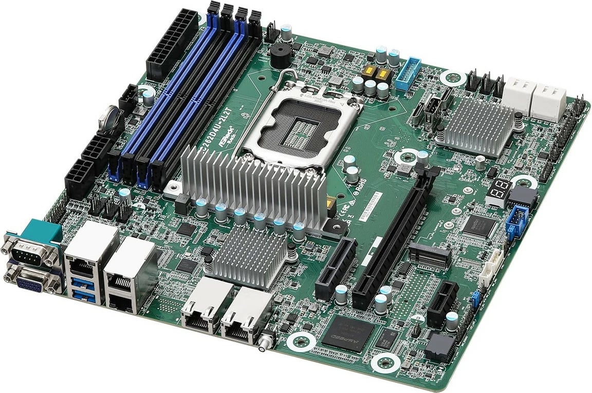 Pllakë amë ASRock EC262D4U-2L2T, micro ATX, Socket 1700, DDR5, 4x LAN