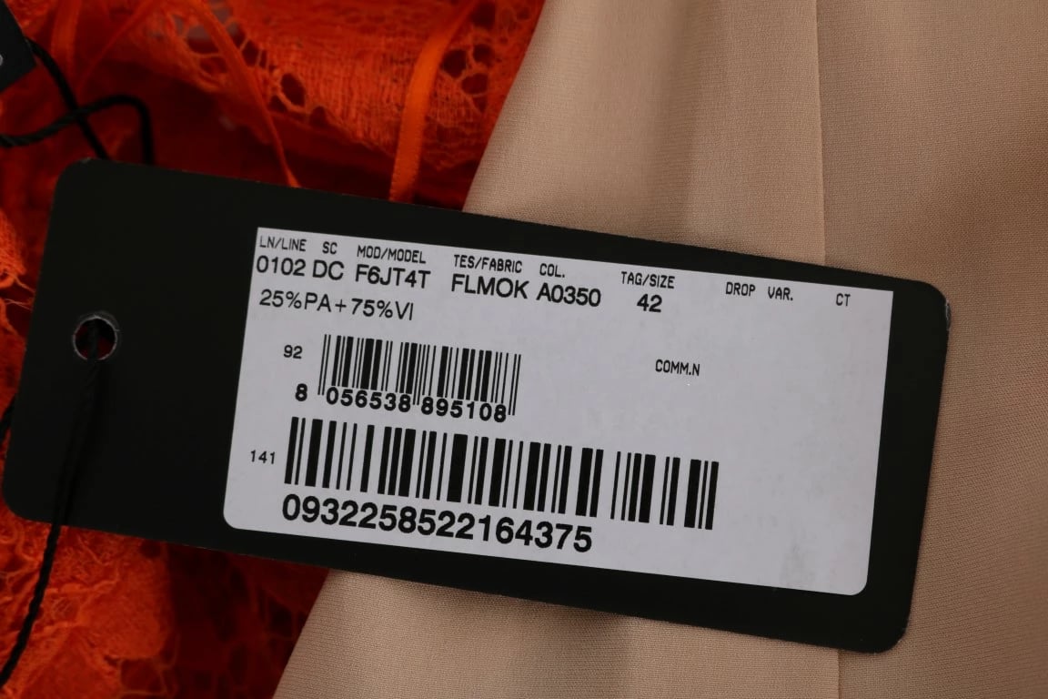 Fustan për femra Dolce & Gabbana, i portokalltë