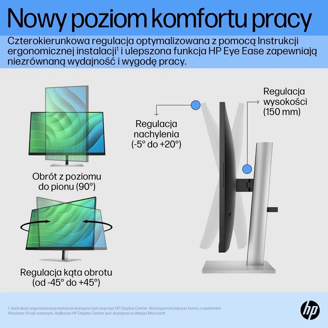 Monitor HP E27 G5, 27", Full HD, 75Hz, i zi/argjend