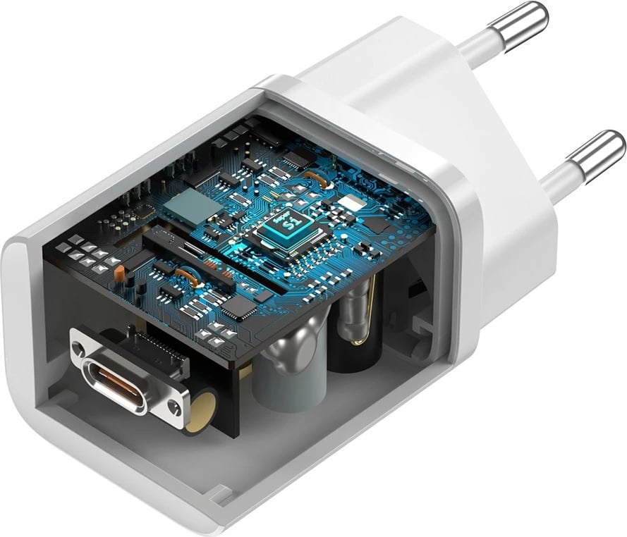 Karikues muri Baseus Super Si 1C, 25W, USB Type C, i bardhë Karikues muri Baseus Super Si 1C, 25W, USB Type C, i bardhë