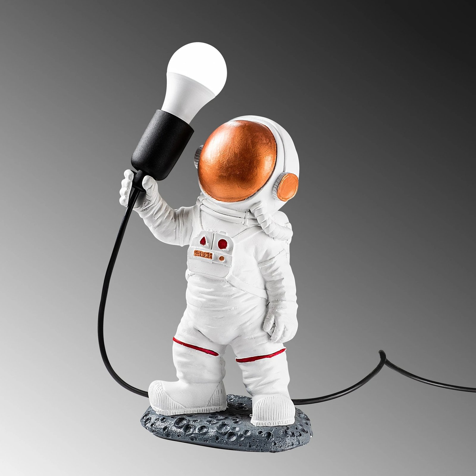 Llambë tavoline astronaut, shumëngjyrëshe, Opviq