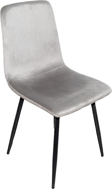 Set tavoline me karrige Balou-Grato, 5 copë, e zezë-gri, D120x73cm