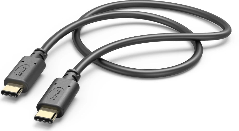 Kabllo Hama Fast Charge, USB-C USB-C, 1 m, e zezë, 201589