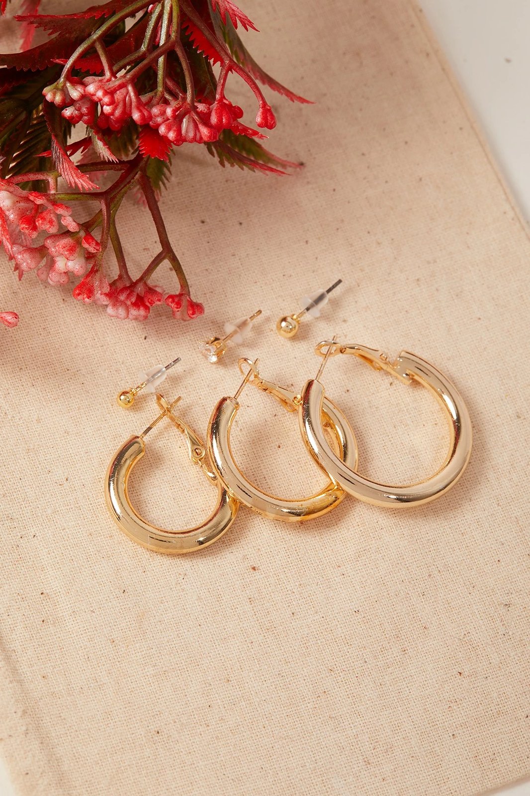 Vathë metalik ngjyrë ari, set Elika, ELKGC68089