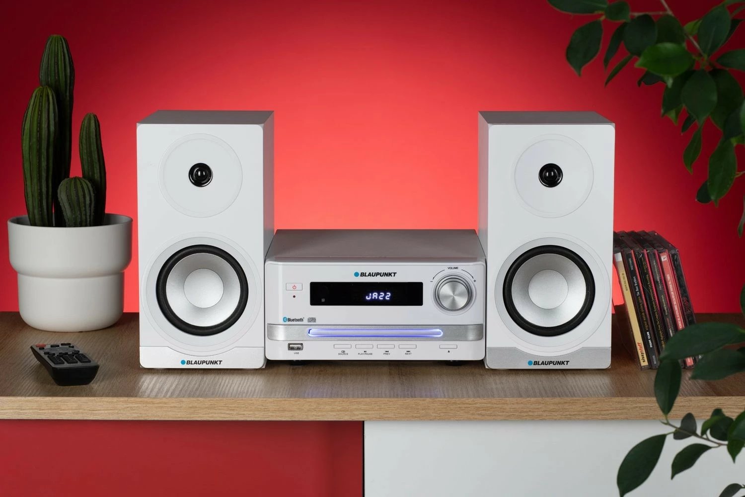 Sistem Micro Hi-Fi Blaupunkt MS16BT EDITION, Bluetooth, CD/MP3/USB/AUX, Bardhë