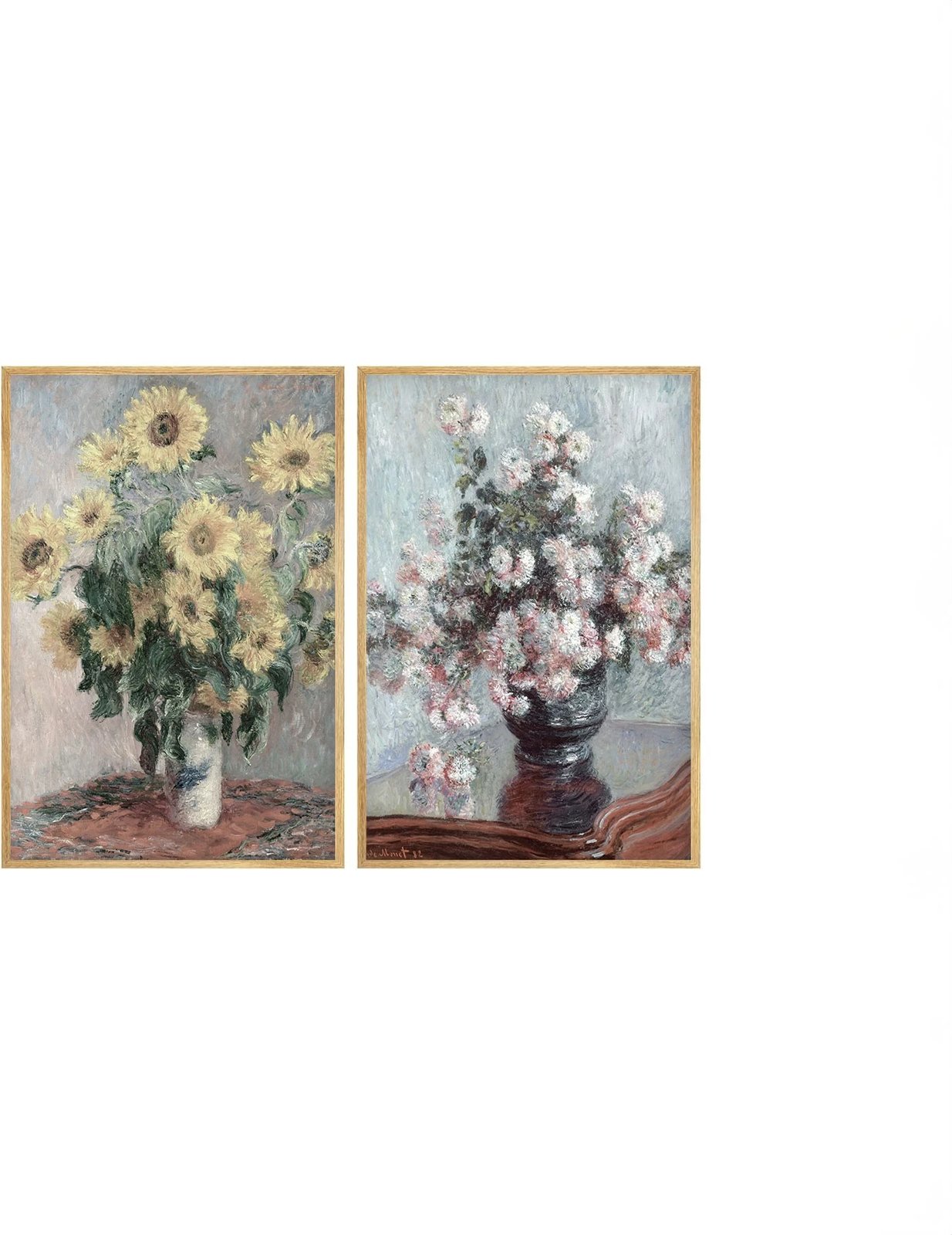 Pikturë dekorative me kornizë, MDF, 2 copë, Wallity, Huhu279, 20x30cm