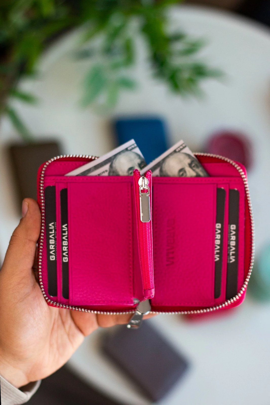 Portofol unisex Zoozie Bags, ngjyrë fuchsia, Sydney