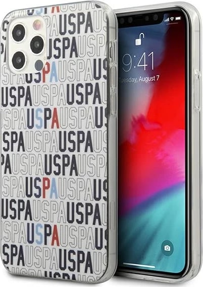 Mbështjellës U.S. Polo Assn. USHCP12MPCUSPA6 për iPhone 12/12 Pro, 6.1", i bardhë