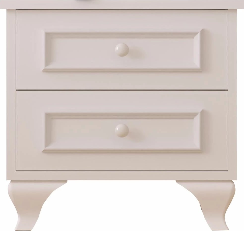 Komodinë nate Skye Decor, RB-186-07, ngjyrë e bardhë mat