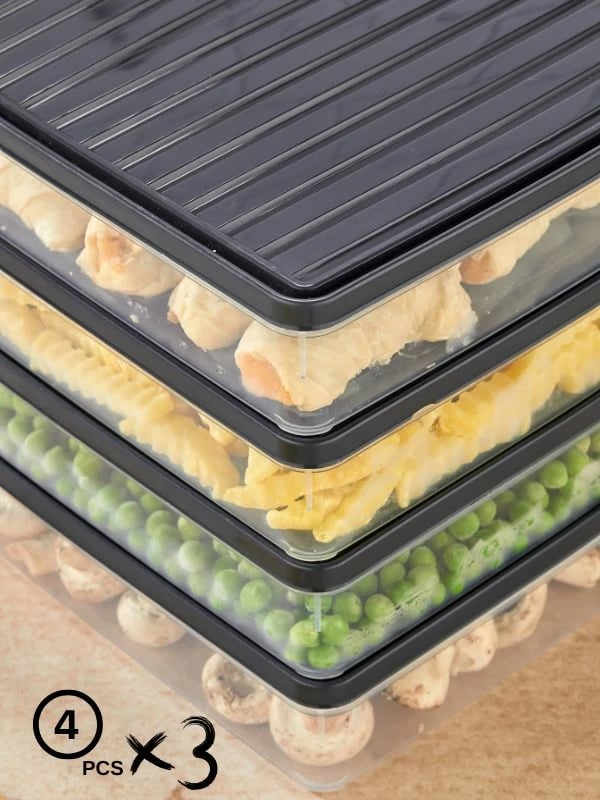Set kuti për organizim (12 copë), ngjyrë antracit, VITABOX 2.8L