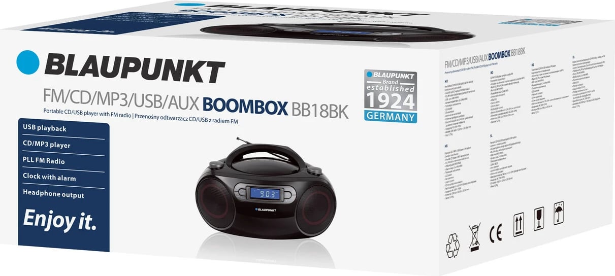 Radio me FM/CD/MP3/USB/AUX BLAUPUNKT BB18BK