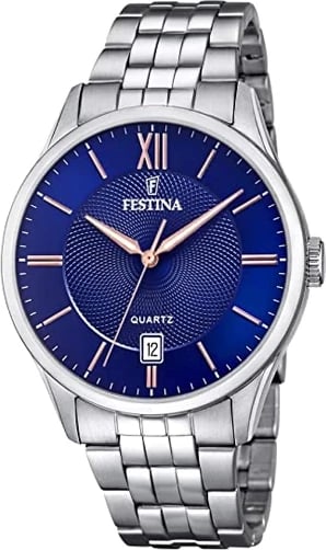 Orë dore FESTINA F20425/5, për meshkuj, e kaltër