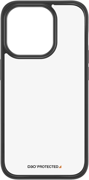 Mbështjellës PanzerGlass ClearCase për iPhone 15 Pro, Transparent & Zi