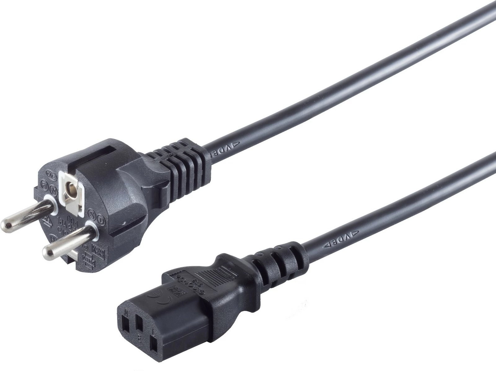 Kabllo No-Name S/CONN 60006-G, 1.8 m, CEE 7/7, C13, 230 V, e zezë