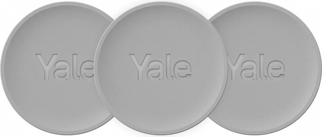 Set 3 Yale Dot, YALE HOME, NFC/Bluetooth/WiFi, për bravë smart, Silver