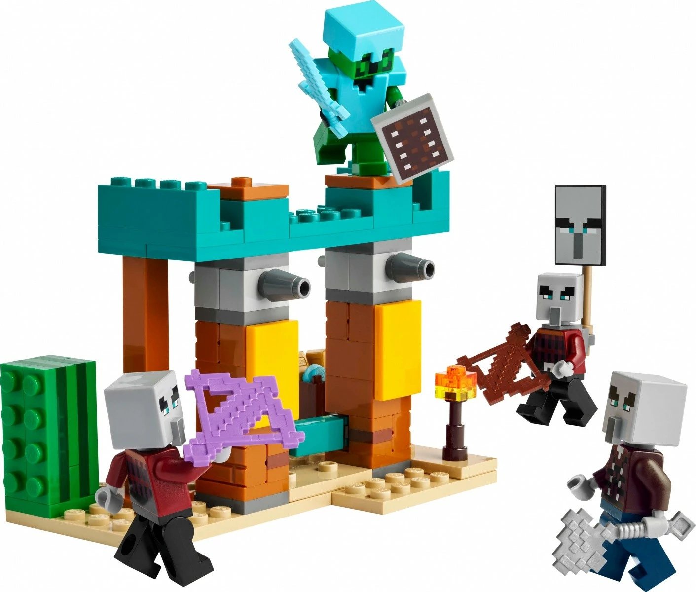 Set LEGO Minecraft Desert Raider Patrol 21267, 105 pjesë, për fëmijë, Plastikë