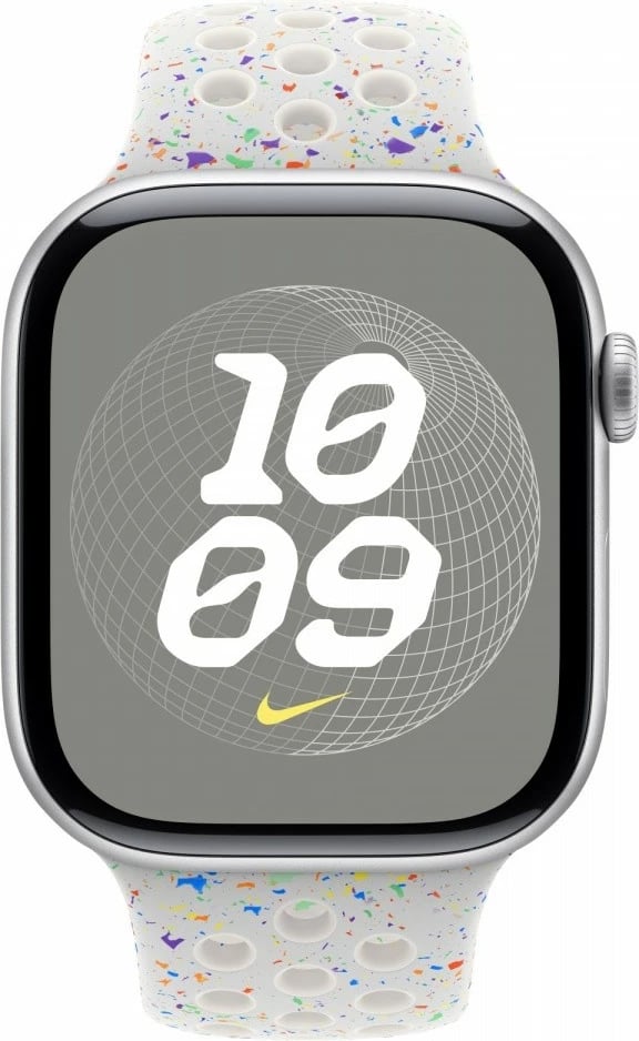 Rrip sportiv, Apple Nike, MYL43ZM/A, për Apple Watch 46 mm, S/M, Pure Platinum