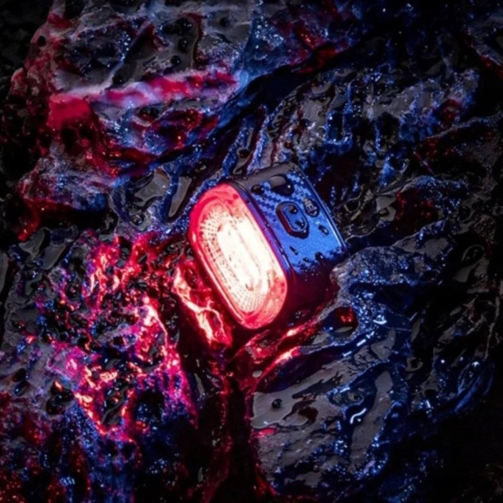 Dritë e pasme biçiklete Rockbros Q2S me LED, Smart Stop System, USB-C, e zezë