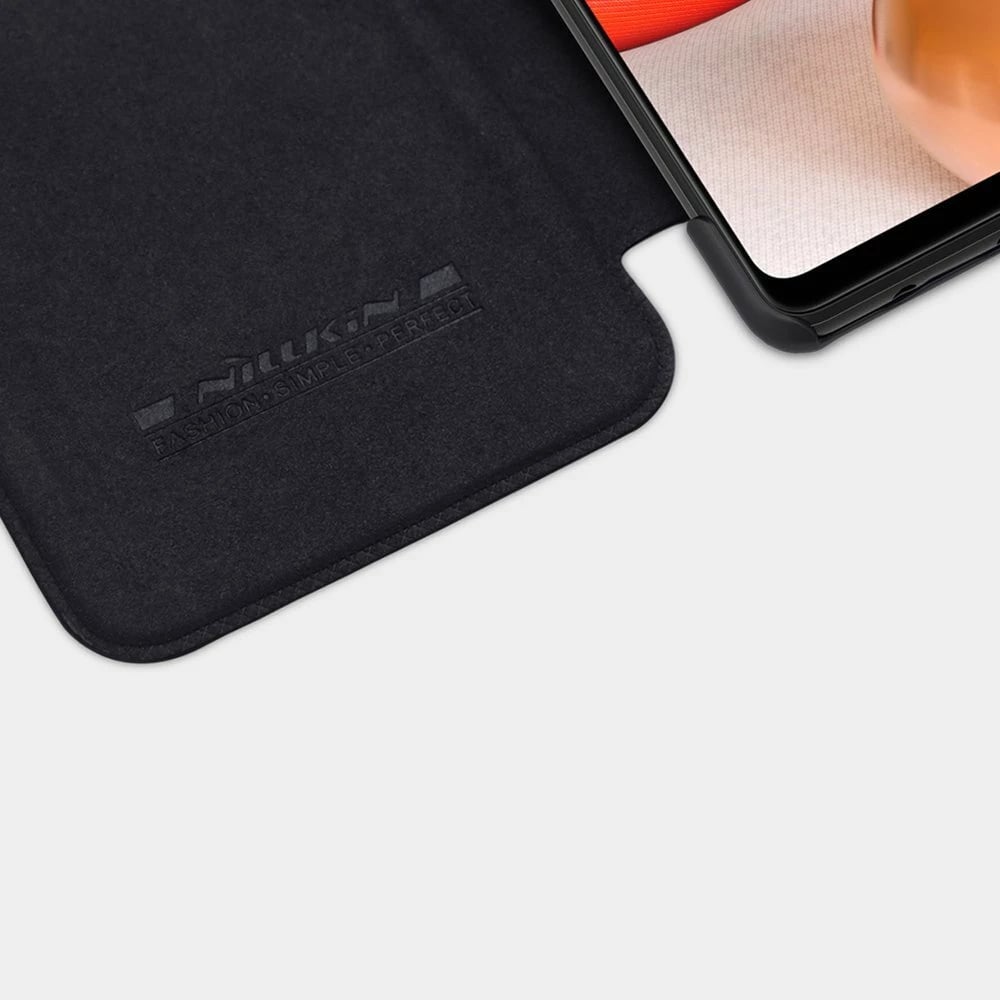 Mbështjellës Nillkin Qin për Samsung Galaxy A42 5G, lëkurë ekologjike, i zi