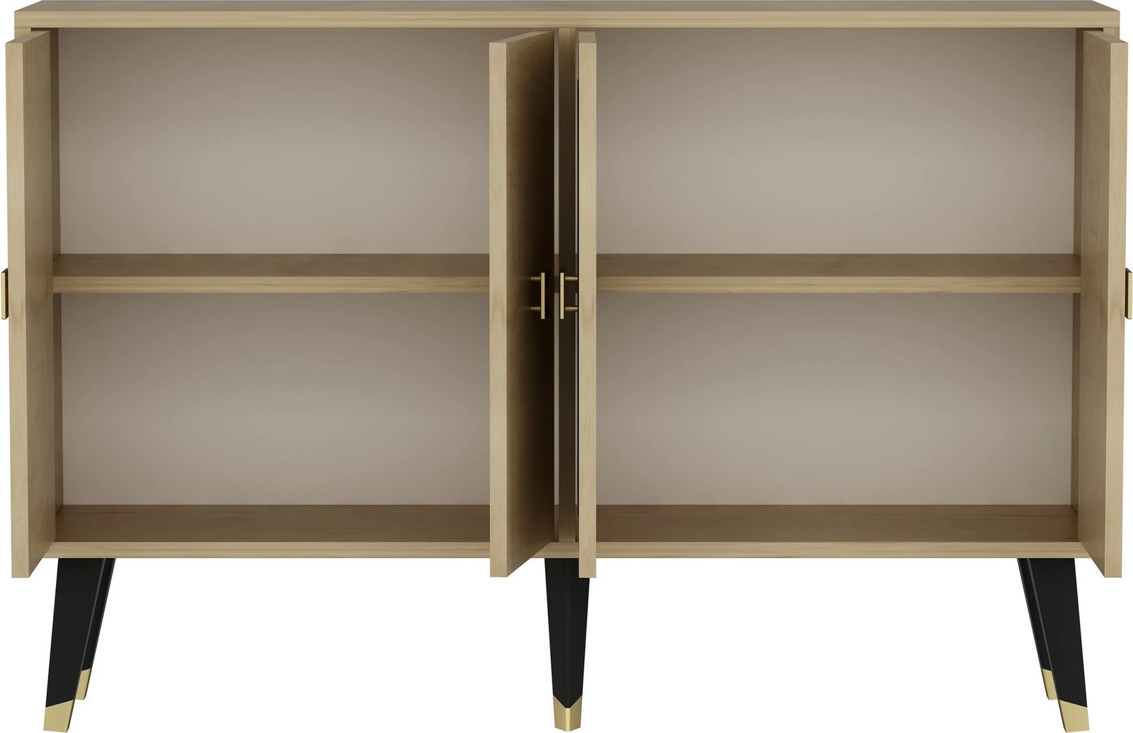 Konsol Skye Decor, ngjyrë lis safir, e artë