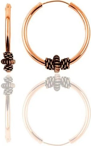 Vathë argjendi ngjyrë ari rozë, Jumeon, 11289ROS, 12mm