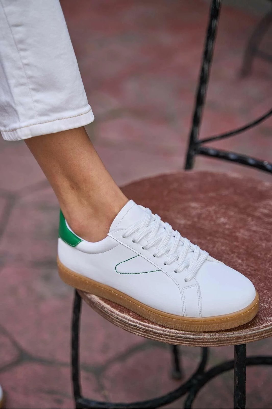 Atlete për gra, Jumeon, MK1340424SR20-001, të bardha me të gjelbra