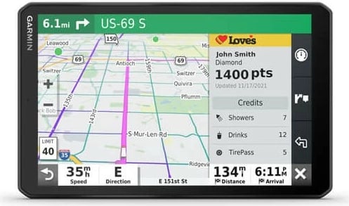 Navigacion Garmin DEZL LGV810, 32GB, 9", i zi