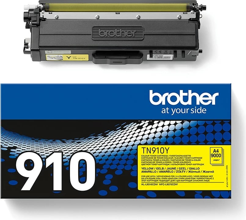 Toner Brother TN-910Y, 9000 faqe, e verdhë Toner Brother TN-910Y, 9000 faqe, e verdhë