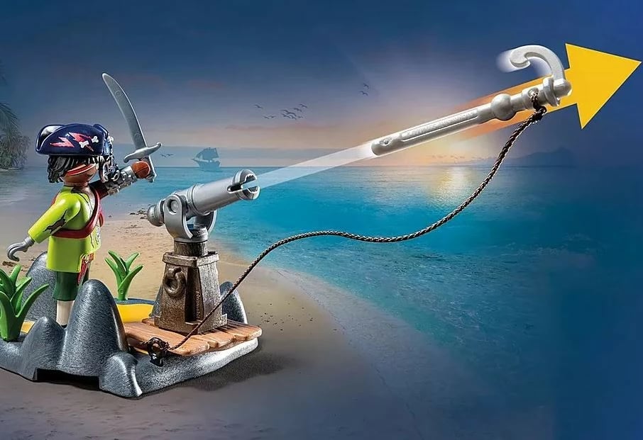 Set lodrash Playmobil Pirates 71532 me figura dhe krab gjigant, 26 pjesë