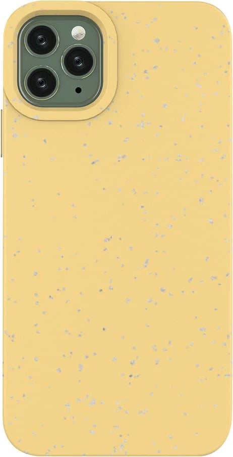 Mbështjellës Hurtel Eco Case për iPhone 11 Pro Max, silikon, e verdhë