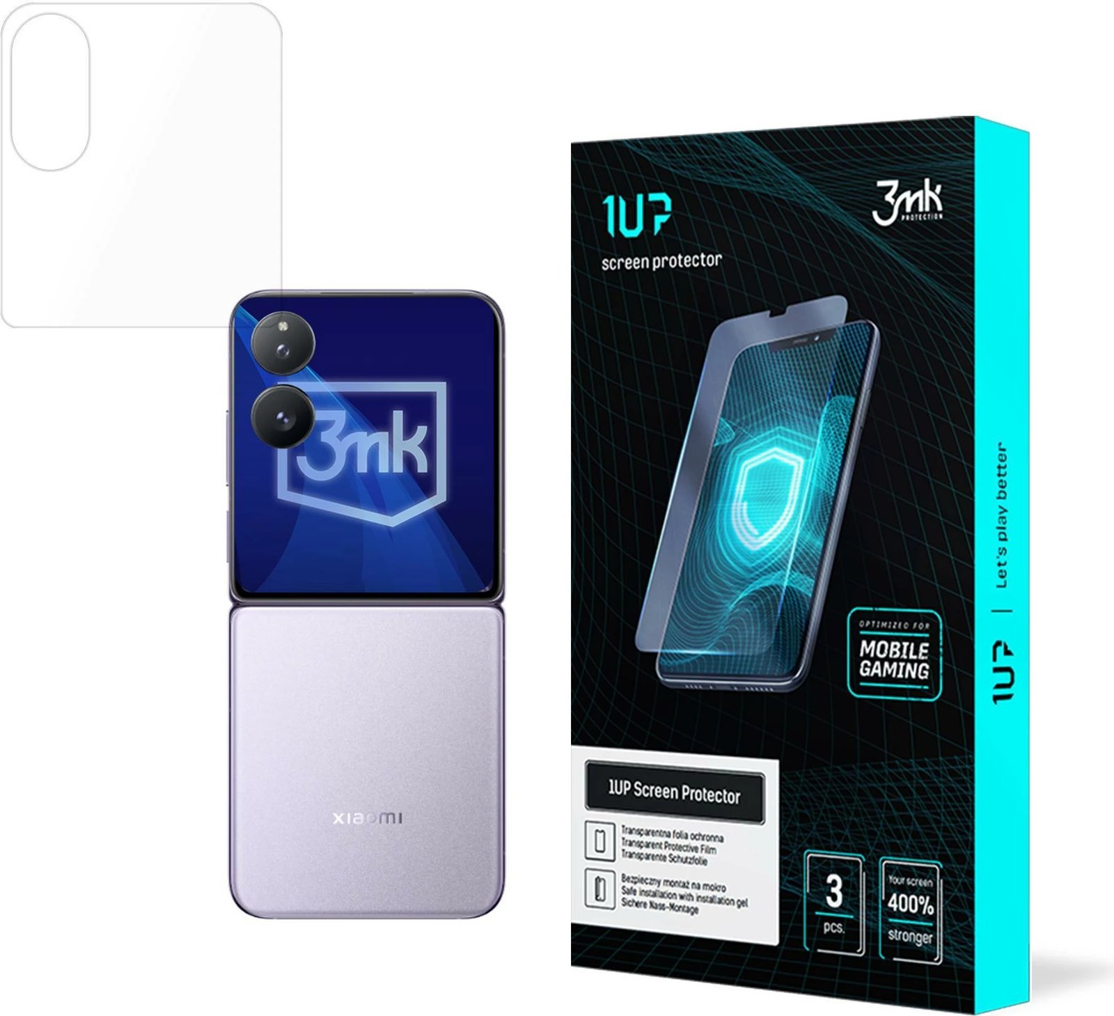 Folje mbrojtëse 3mk 1UP për Xiaomi Mix Flip, për gaming