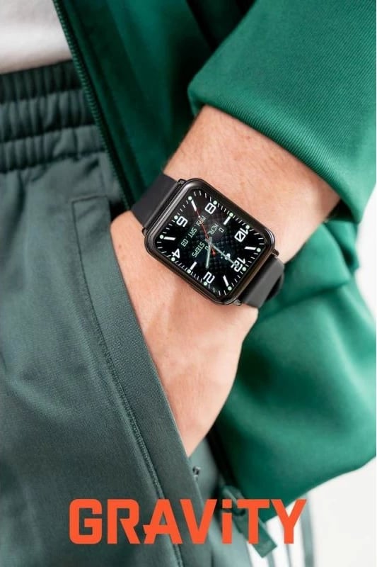 Smartwatch Gravity unisex, zi/blu e errët