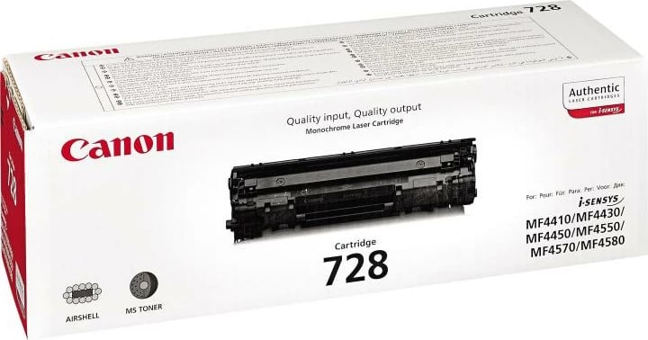 Toner Canon 728 CRG-728 3500B002 rendiment rreth 2100 faqe i zi