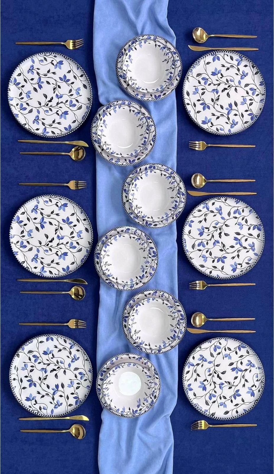 Set enësh për drekë (18 copë), Hermia Concept, BerfuRolyefliLux18