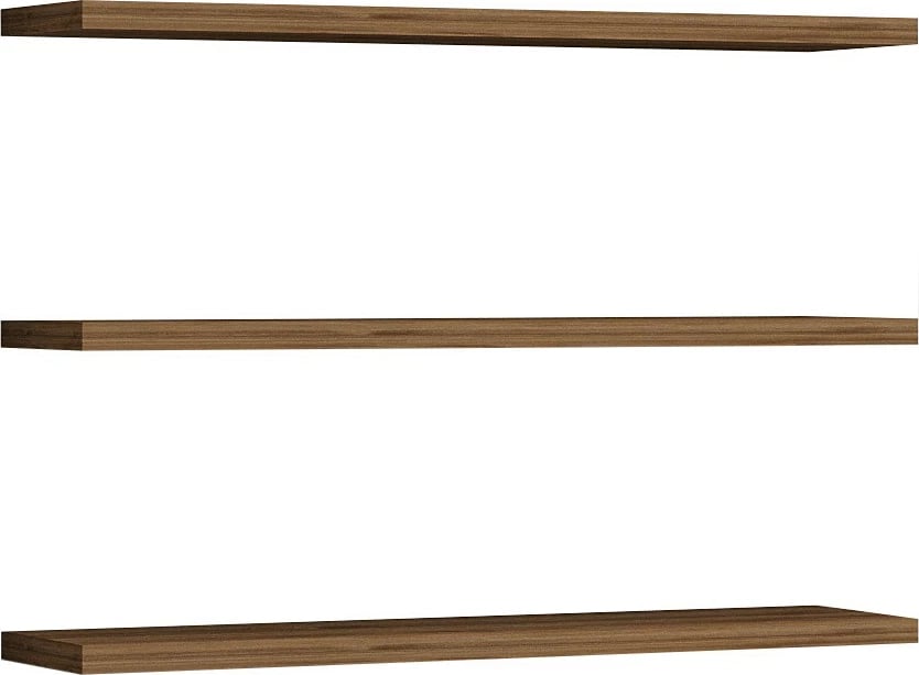 Raft muri Hanah Home, ngjyrë arre, set prej 3 copash Raft muri Hanah Home, ngjyrë arre, set prej 3 copash