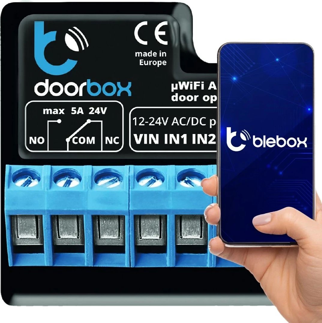 Kontrollues dere Blebox DoorBox, WiFi