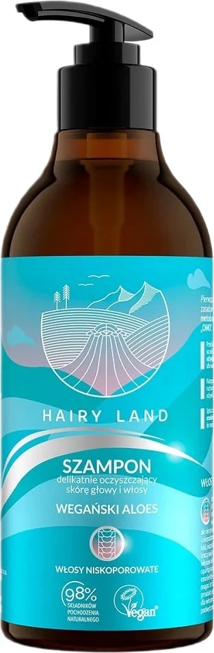 Shampon për femra Hairy Land Vegan Aloe Low Porosity Hair, 400ml