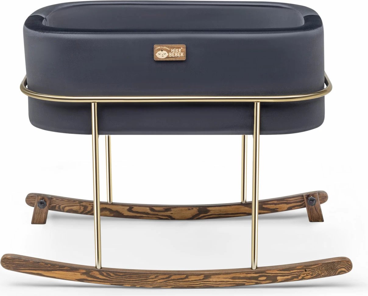 Djep për fëmijë, Skye Decor, metal i zi dhe ari