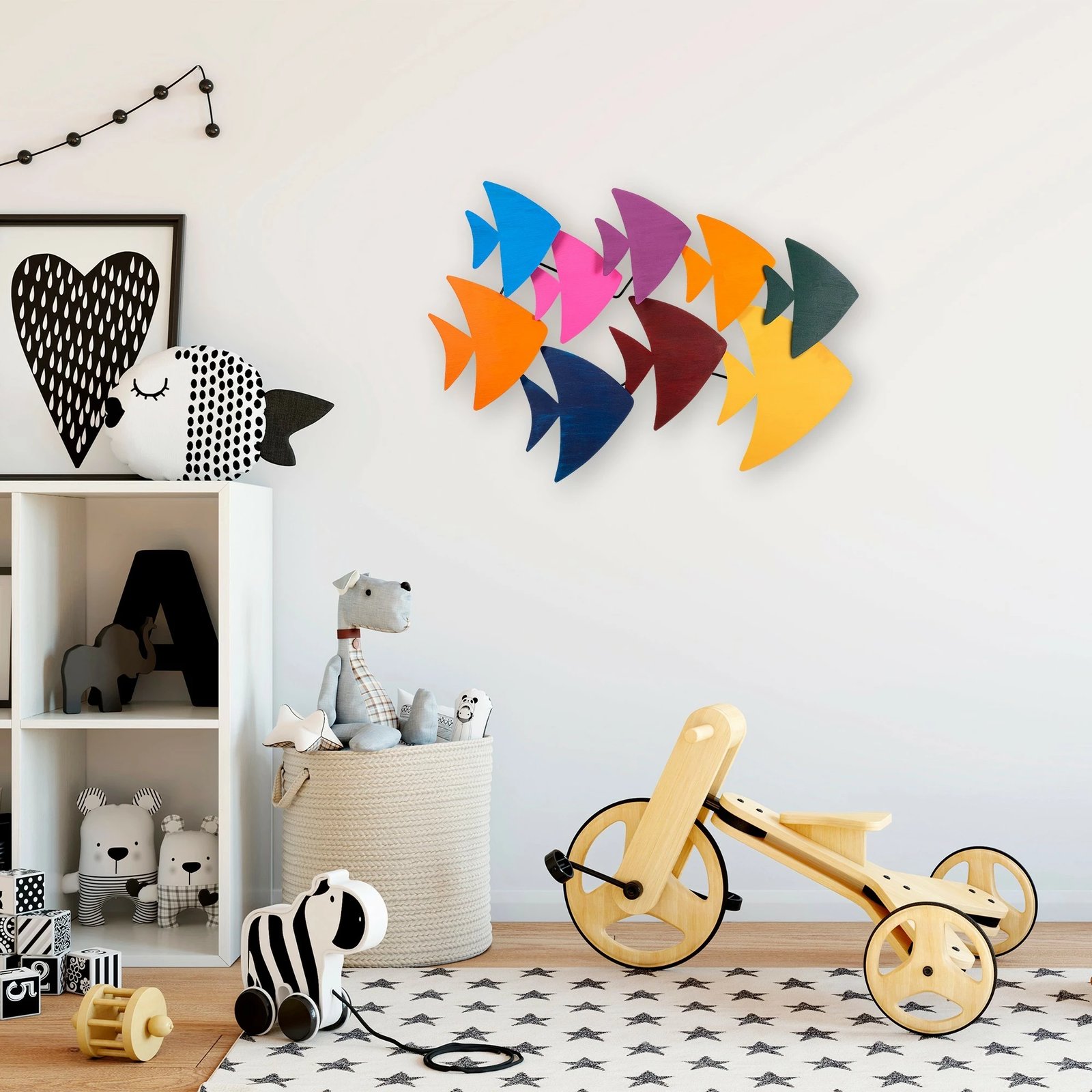 Aksesor dekorativ metalik për mur, Wallity, Cırgısın, shumëngjyrësh