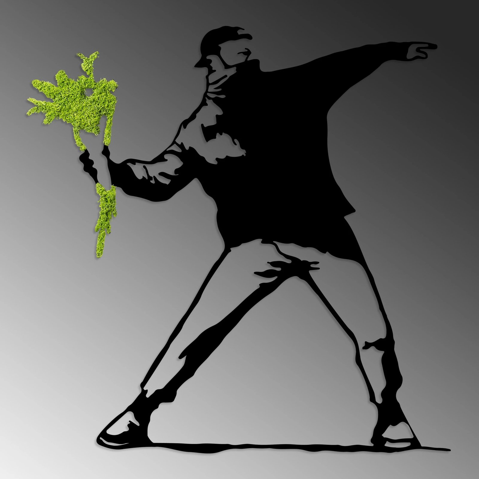 Aksesor dekorativ muri Wallity, myshk - Flower Gang, 70x69cm