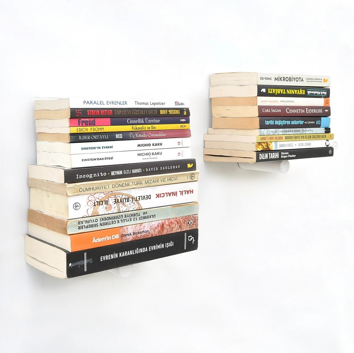 Raft muri Pipe Shelf, ngjyrë kafe dhe e zezë, Hanah Home, Wr042 (2 copë)