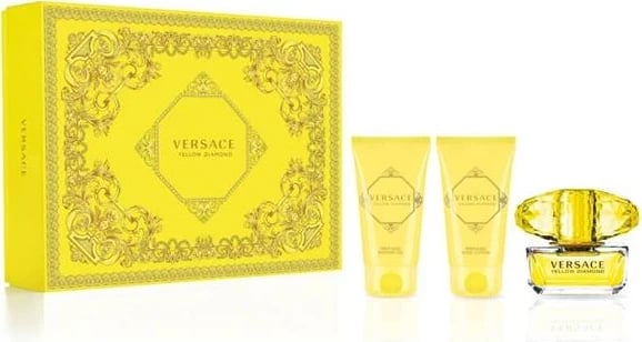 SET Versace Yellow Diamond ,Eau De Toilette 50ml +Shower Gel+Body Lotion