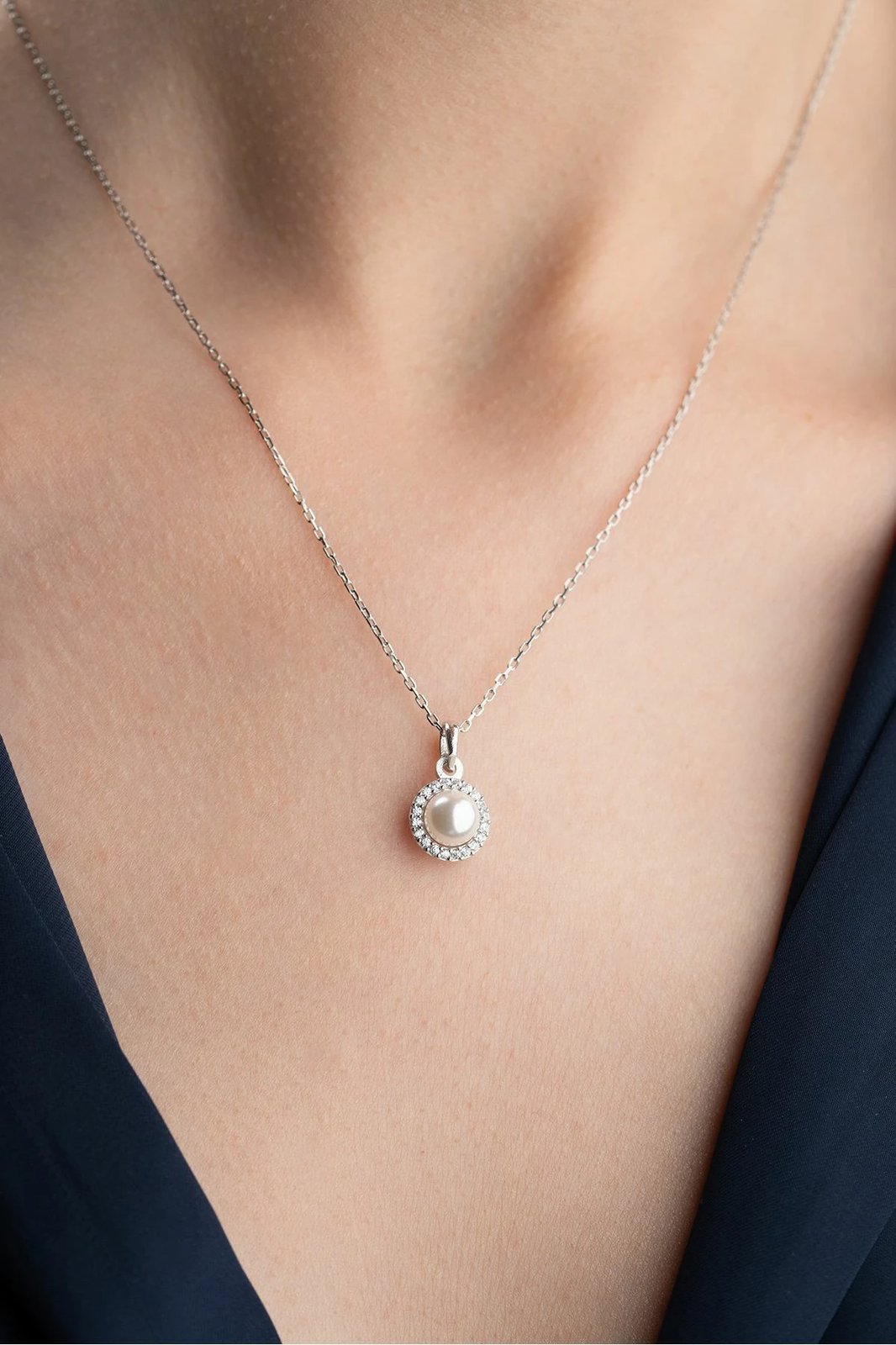 Qafore argjendi, ngjyrë gri, Jumeon, SİLVANOJEWELRY0000318