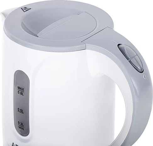 Zierëse uji elektrike, Adler, AD 1371, 0.8 L, 850 W, plastikë, bardhë-gri