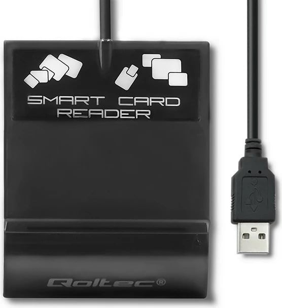 Lexues kartelash çipi Qoltec SCR-0636, USB Type C, i zi