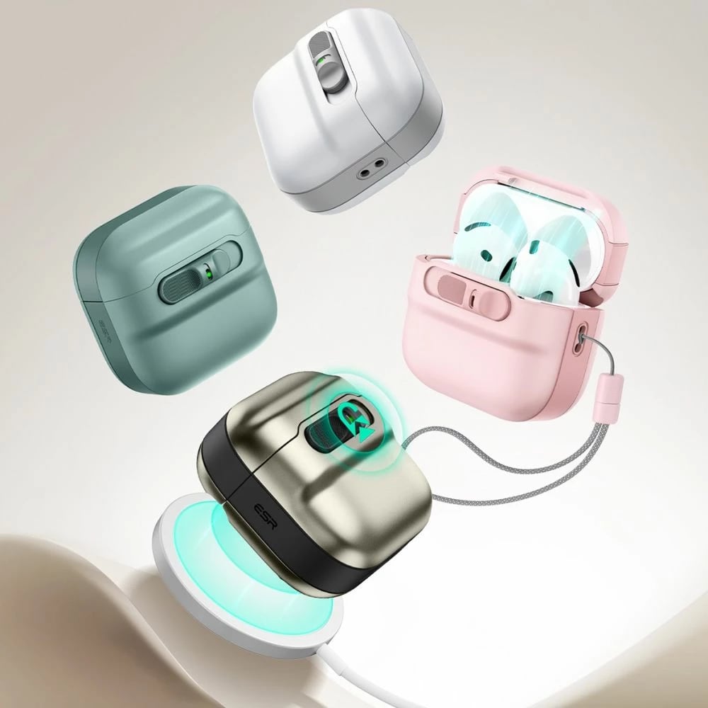 Mbështjellës ESR Pulse HaloLock MagSafe për AirPods 4, rozë