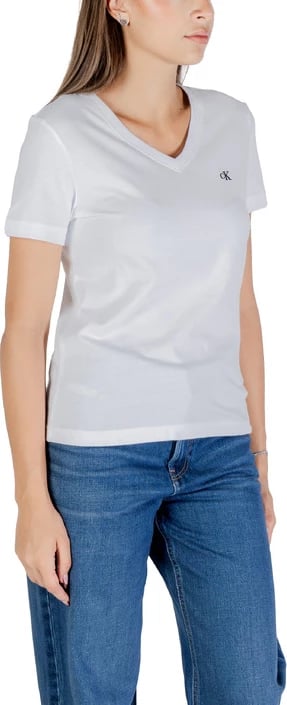 Maicë femra Calvin Klein Jeans e bardhë Maicë femra Calvin Klein Jeans e bardhë