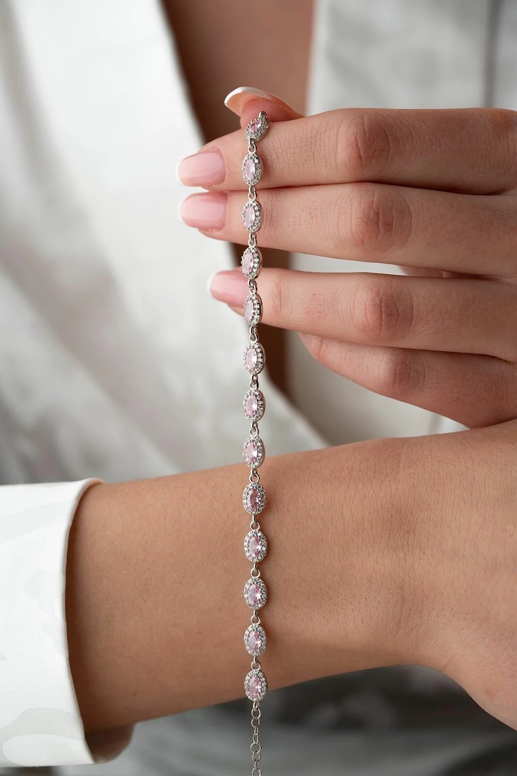 Byzylyk argjendi Jumeon, ngjyrë argjendi dhe rozë, NRZ1000379