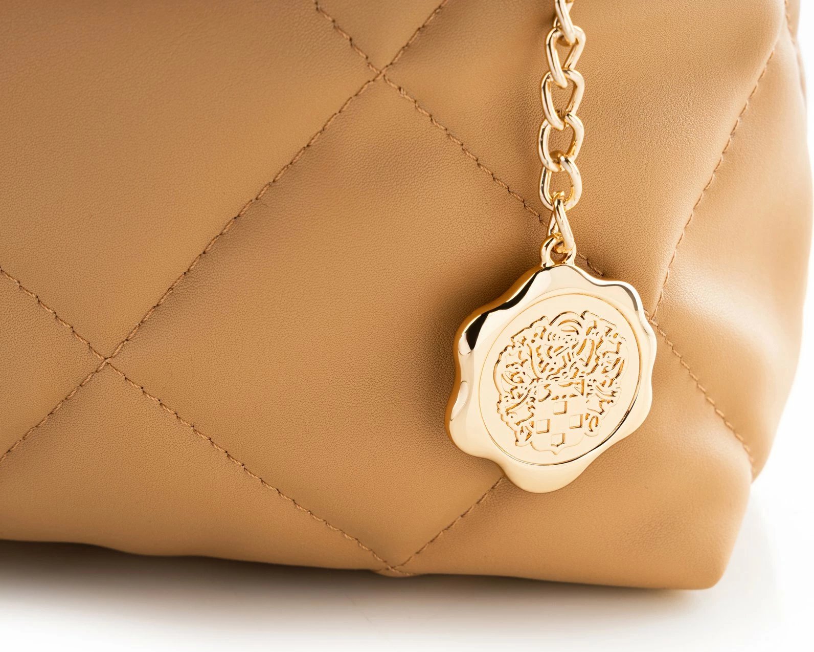 Çantë shpine për supe, ngjyrë camel, Vince Camuto, Milan